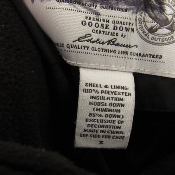 Eddie Bauer Zipper/Snap Goose Down Puffer Vest S - Picture 15 of 15